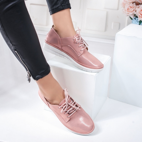 Pantofi Cisos roz casual -rl tip Oxford pentru Office sau zi