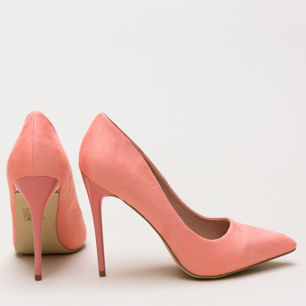 Pantofi Spiro Roz de seara eleganti cu toc subtire