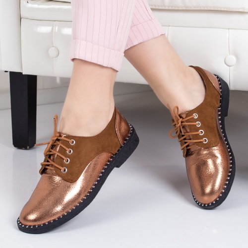 Pantofi casual Ribamo maro -rl tip Oxford pentru Office sau zi