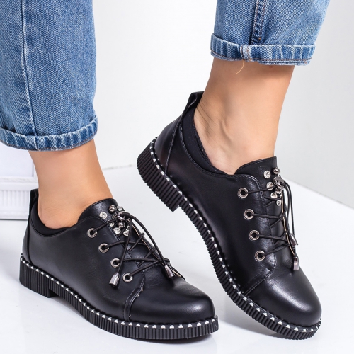 Pantofi casual dama negri Semiola-rl tip Oxford pentru Office sau zi