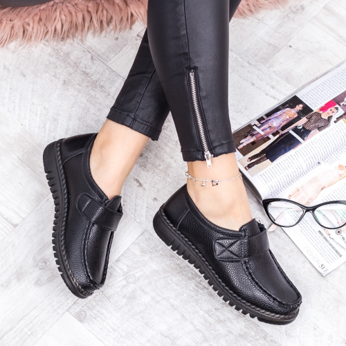 Pantofi casual dama negri Sieta-rl-20 tip Oxford pentru Office sau zi