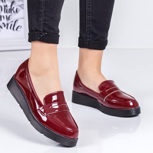 Pantofi casual dama visinii Vartty-rl tip Oxford pentru Office sau zi