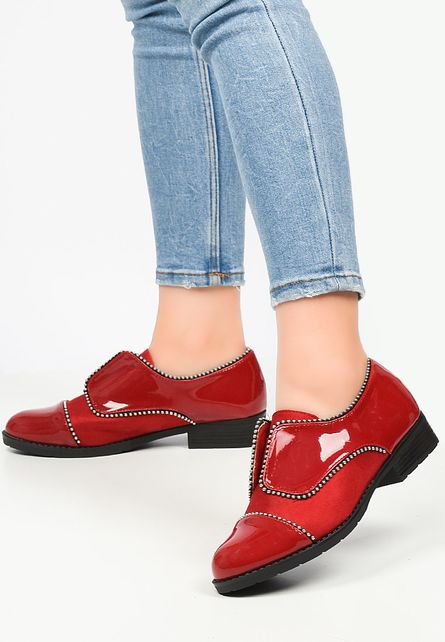 Pantofi dama Ferra Rosii fara toc Pentru Tinute de zi sau Office