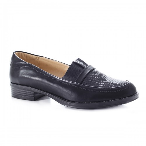 Pantofi dama Visubo negri casual tip Oxford pentru Office sau zi