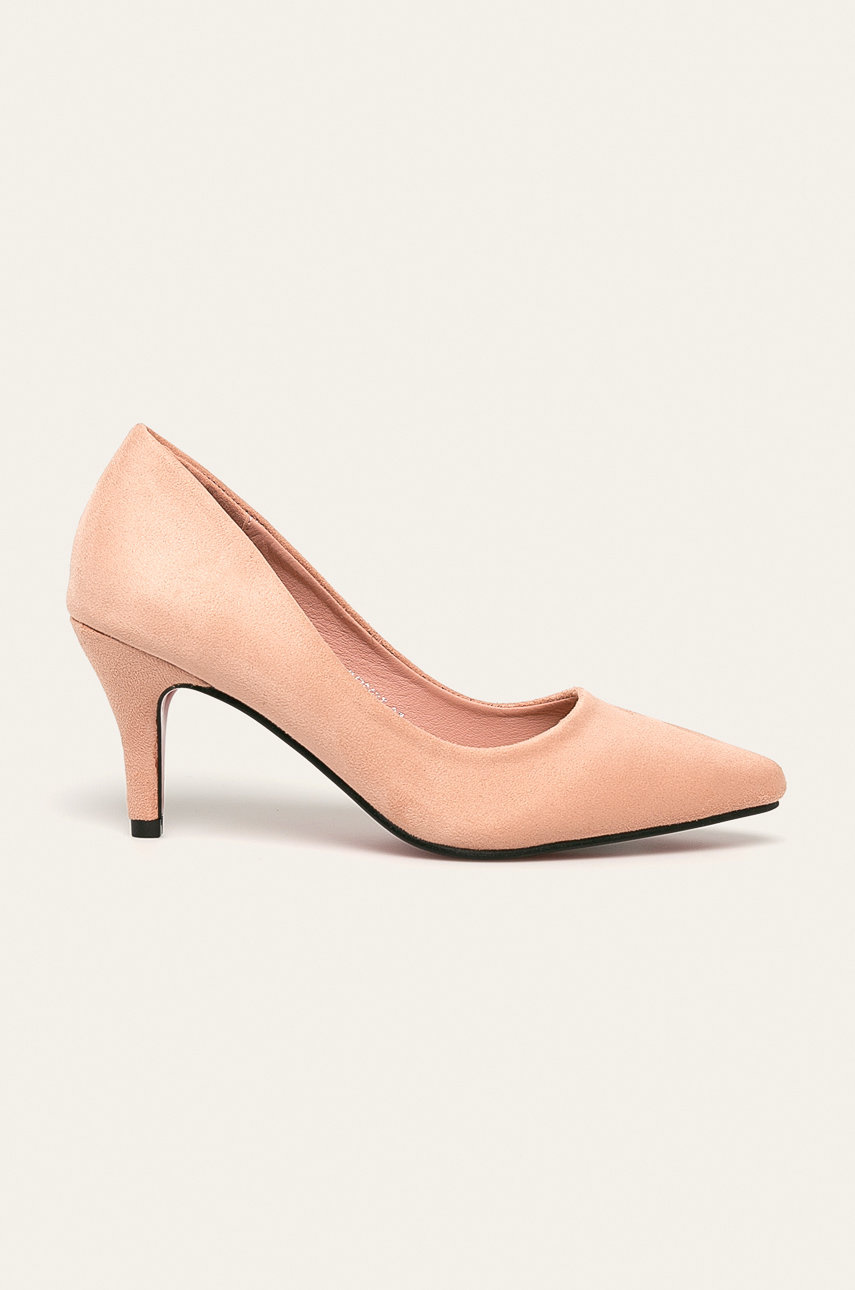 Pantofi de seara roz cu toc subtire Answear eleganti din material textil Cod BM84-OBD03G_30X