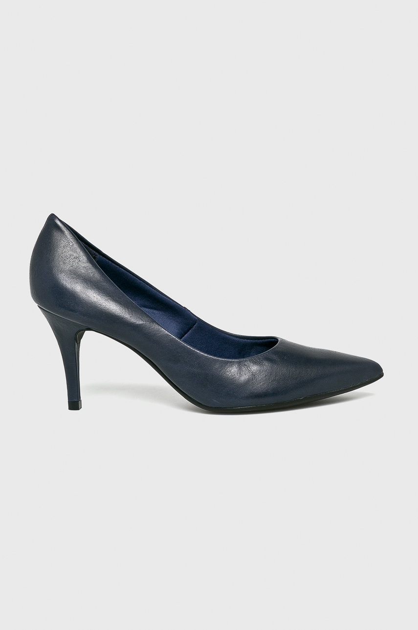 Pantofi bleumarin de ocazie Answear cu toc stabil subtire din piele naturala Cod B98W-OBD01K_55X