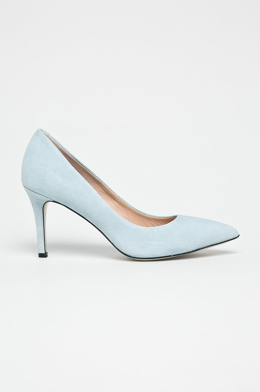 Pantofi bleu de seara Gino Rossi cu toc stabil subtire din piele naturala Cod PP84-OBD1IE_50X