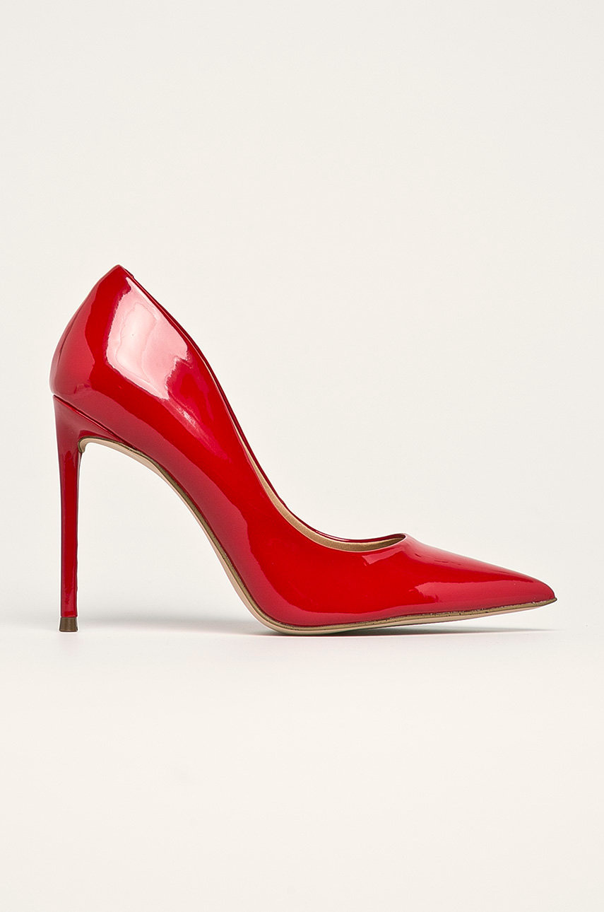 Pantofi eleganti rosii cu toc subtire si calcai intarit Steve Madden din material sintetic Cod 9B84-OBD0ZO_33X