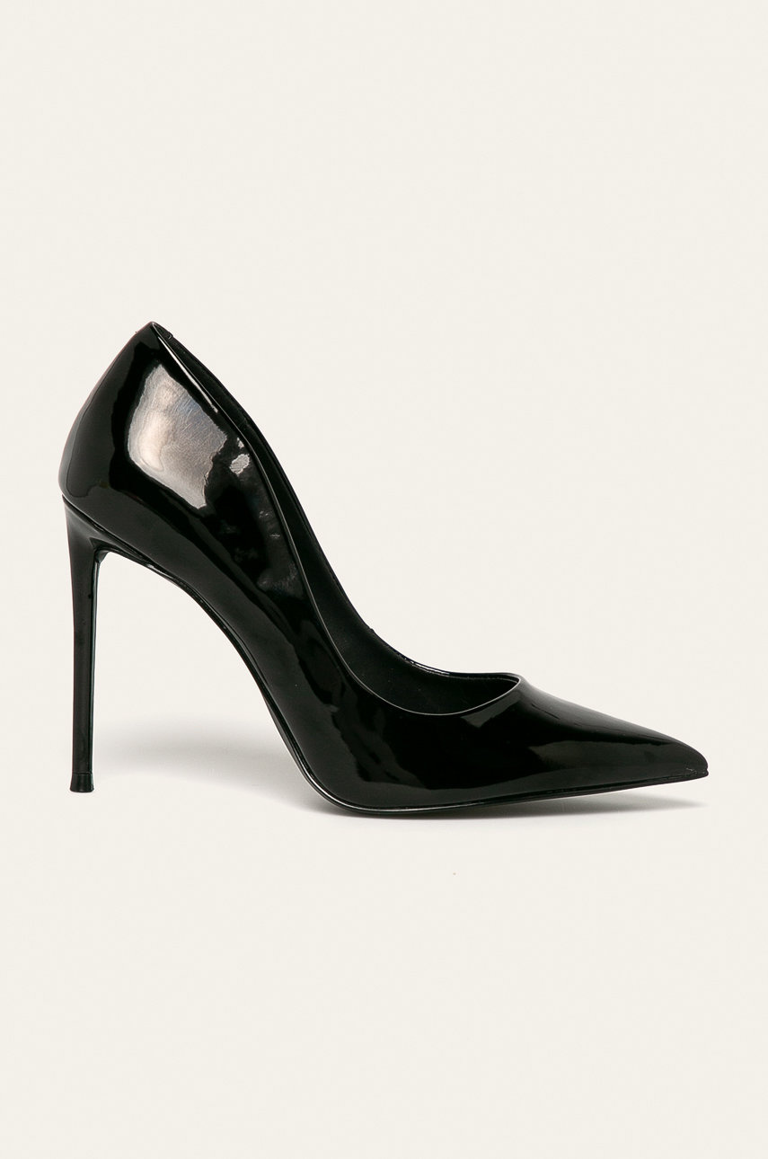 Pantofi eleganti negri cu toc subtire Steve Madden si calcai intarit din material sintetic Cod 9B84-OBD0ZO_99X